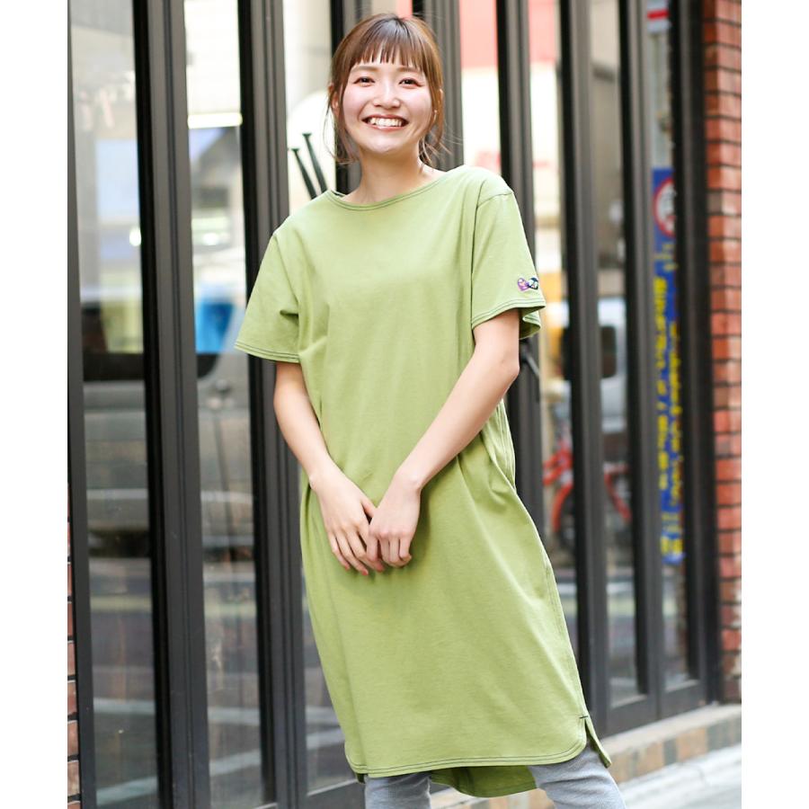チチカカ Tシャツワンピース レディース 春 夏 半袖 ステッチ