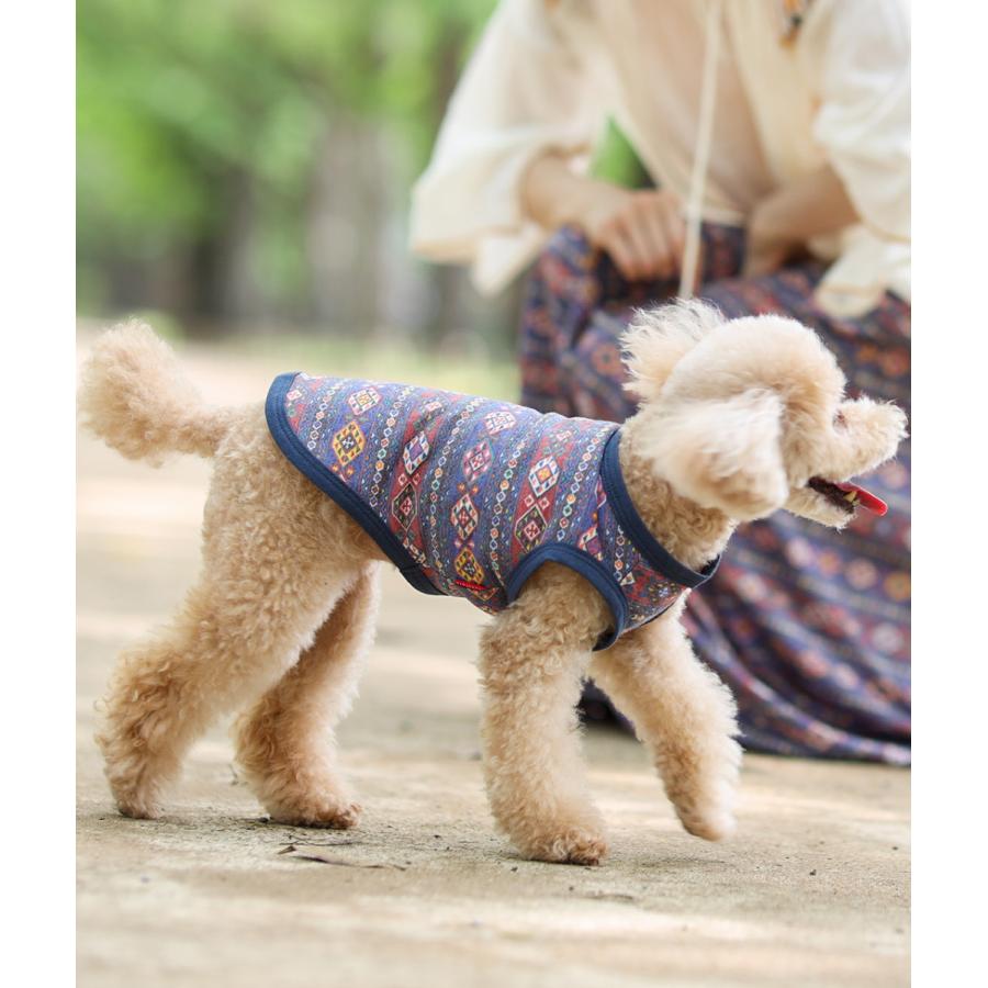 ドッグウェア 犬服 ペットウェア ペット服 犬用 タンクトップ カラフル 薄手 小型犬 かわいい ナバホボーダードッグウェア lsjcd309｜titicaca-y｜06