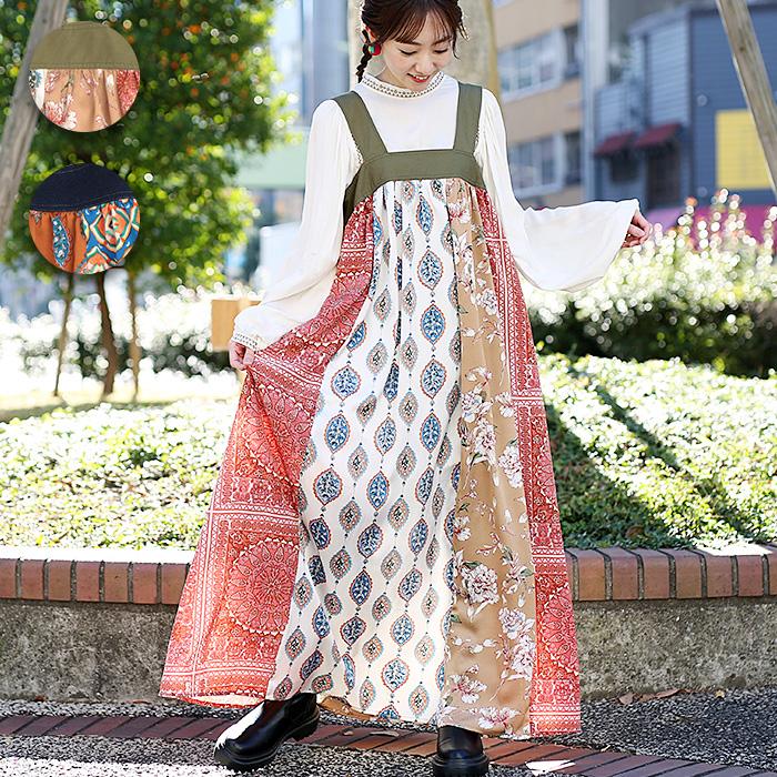 チチカカ（TITICACA） サロペットスカート ジャンパースカート ロング