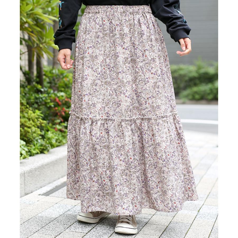 チチカカ ロングスカート ティアードスカート ボトムス