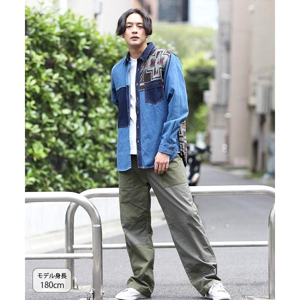 デニムシャツ シャツ トップス メンズ 秋 冬 デニム 羽織もの 襟付き 長袖 ナバホ ジャガード カジュアル デニムジャガードパッチシャツ Miwcba604 チチカカ Paypayモール店 通販 Paypayモール