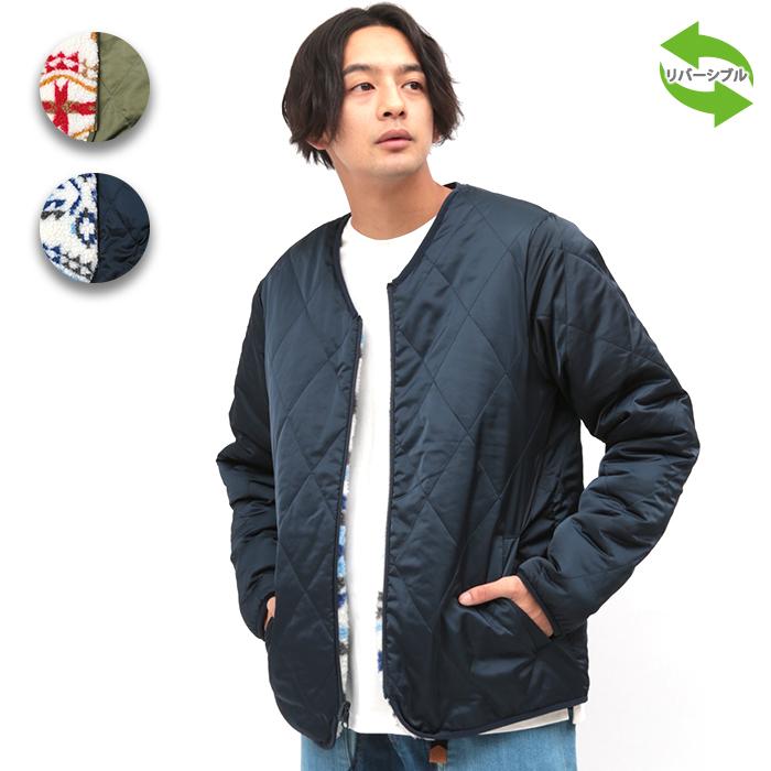 ジャケット ブルゾン メンズ 秋 冬 キルティング アウター 羽織もの 長袖 ボア リバーシブル ゆったり シンプル キカボアキルティングジャケット Miwjbc622 チチカカ Paypayモール店 通販 Paypayモール