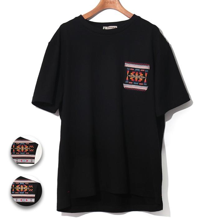Tシャツ プルオーバー トップス カットソー メンズ レディース 春 夏 薄手 半袖 刺繍 刺しゅう ユニセックス ポケット リメイク刺繍tシャツ Mjscbd631 チチカカ Paypayモール店 通販 Paypayモール