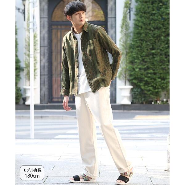 シャツ トップス メンズ 春 夏 薄手 長袖 春服 ジャカード 総柄 綿 コットン100 カジュアルシャツ ボタン M L ナバホジャカードシャツ Mjsicb604 チチカカ Paypayモール店 通販 Paypayモール