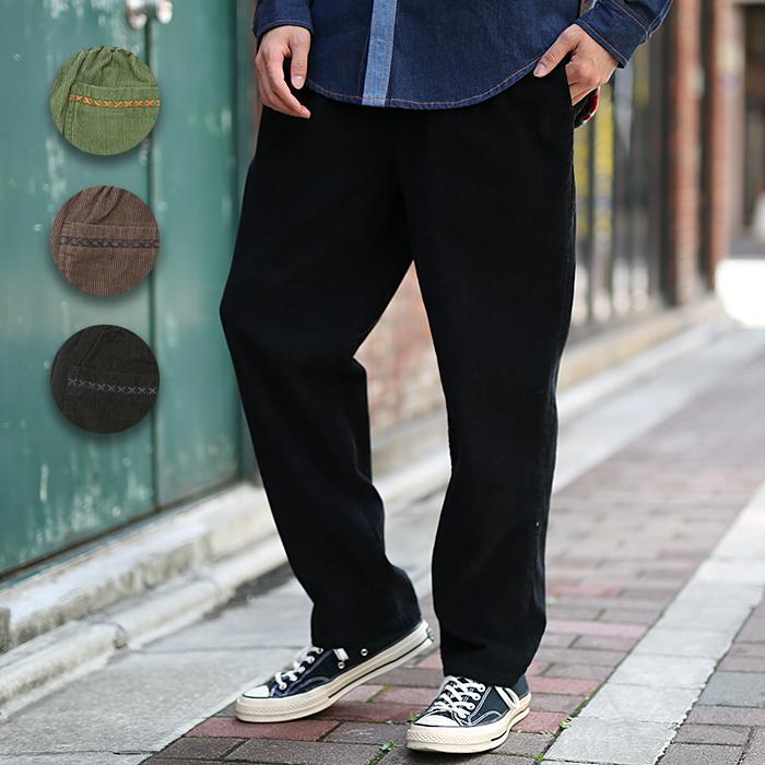 シェフパンツ ボトムス ズボン メンズ 夏 秋 ワーク コーデュロイ ステッチ ポケット刺繍 総ゴム 楽ちん M L 無地 シンプル シェフパンツ Mjwjba636 チチカカ Paypayモール店 通販 Paypayモール