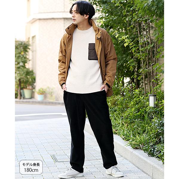 ニットプルオーバー セーター トップス メンズ 秋 冬 長袖 無地 ベーシック クルーネック 胸ポケット 配色 カジュアル ムービングニットプルオーバー Mjwjbd640 チチカカ Paypayモール店 通販 Paypayモール