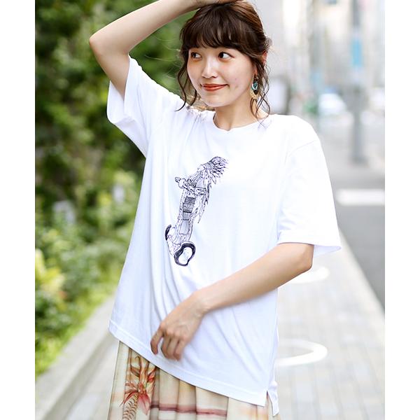 チチカカ Tシャツ カットソー トップス プルオーバー レディース チチカカ Tシャツ カットソー トップス プルオーバー レディース