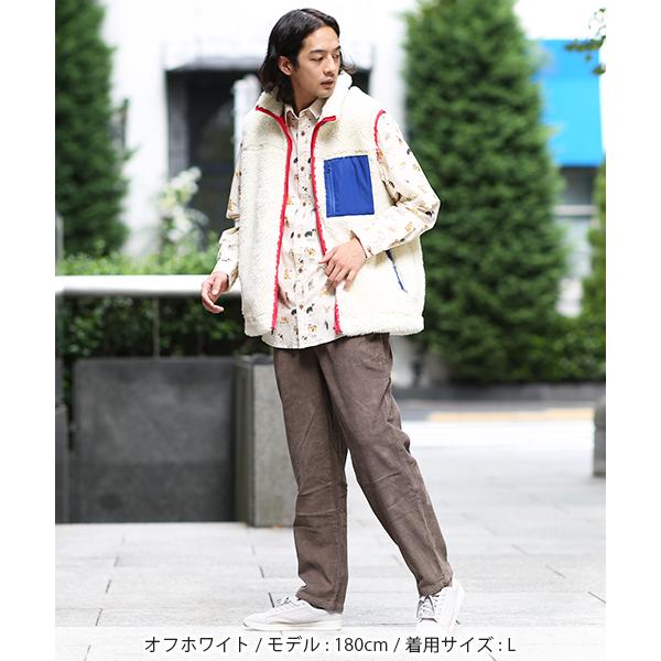 ボアベスト 羽織もの アウター 秋 冬 レディース メンズ 男女兼用 シャギーボア 軽い 防寒 もこもこ ふわふわ アウトドア シャギーボア配色ベスト Mkwjcb604 チチカカ Paypayモール店 通販 Paypayモール