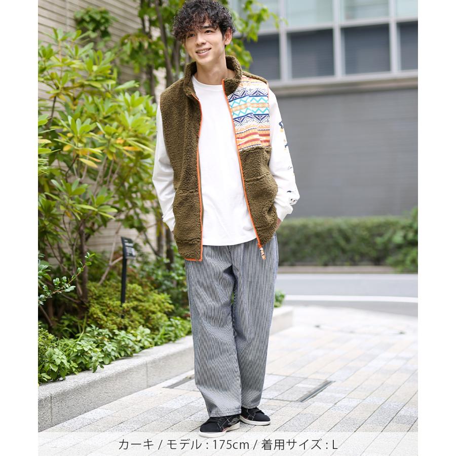 チチカカ（TITICACA） ボアベスト 幾何学柄 M L カジュアル アウトドア