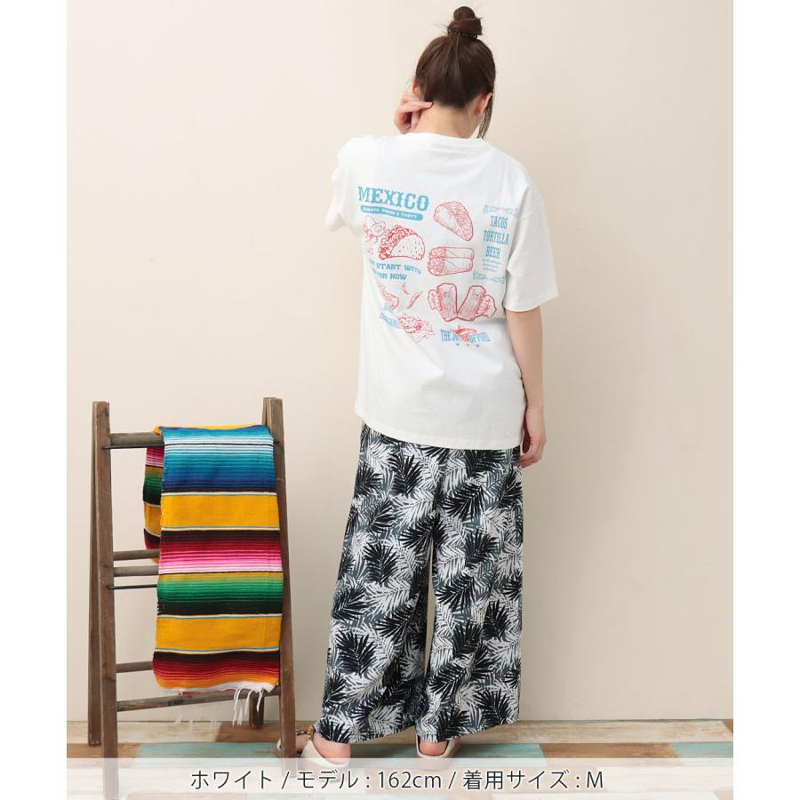 USAコットンメキシコフードプリントTシャツ ／ カットソー 男女兼用 半袖 メキシコ料理 メキシカン タコス ブリトー ユニセックス トップス オーバーサイズ｜titicaca-y｜05