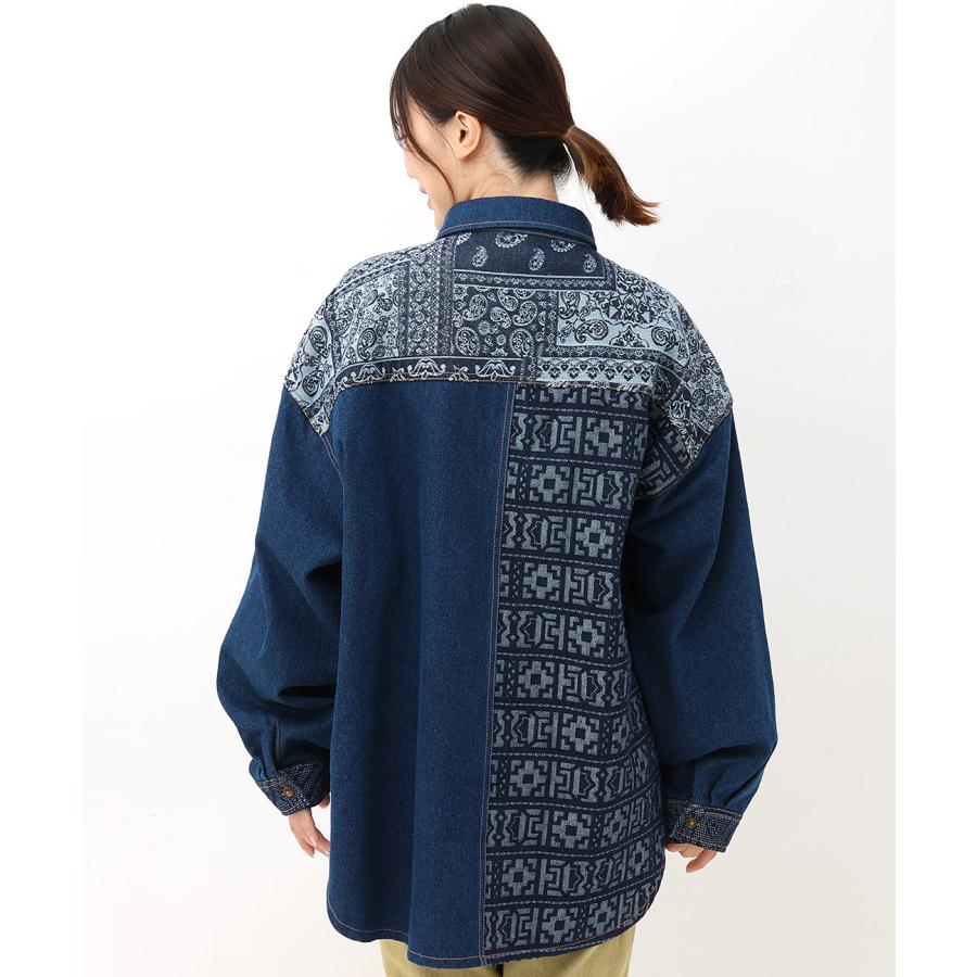 チチカカ（TITICACA） パッチデニムシャツ ／ ジャカード デニムシャツ