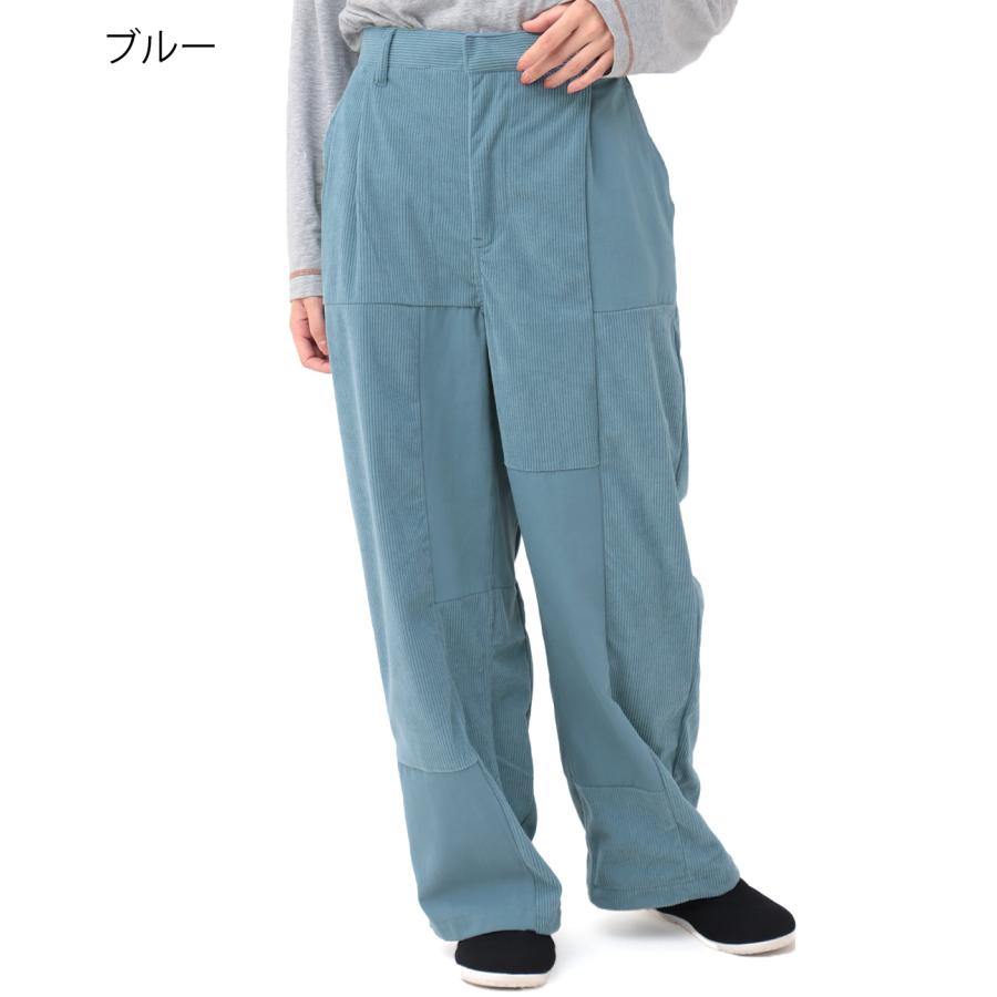 チチカカ（TITICACA） コーデュロイパッチワークパンツ ／ ストレート