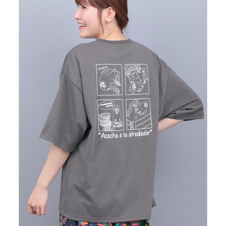 chiiiibagチーバッグ グレーTシャツ チチカカ（TITICACA） おばけルチャTシャツ ／ バックプリント