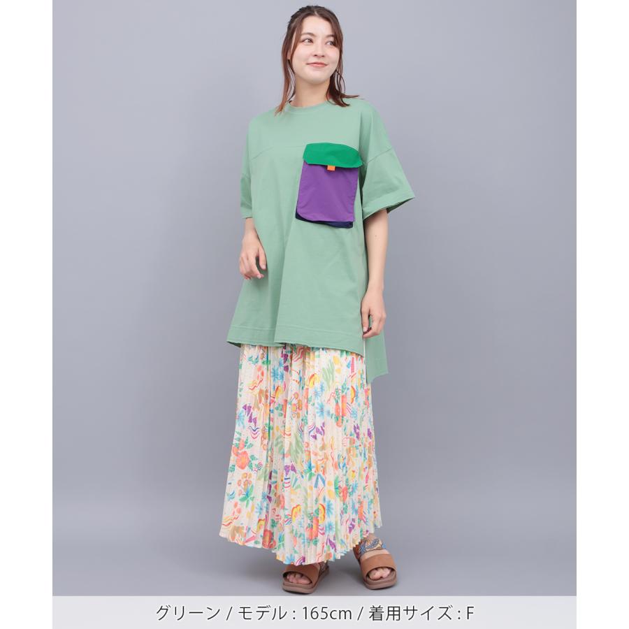 チチカカ（TITICACA） ナイロンビッグポケットTシャツ ／ Tシャツ 