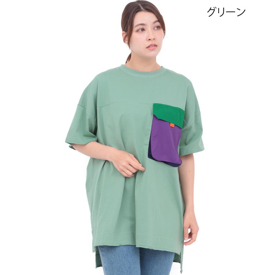 チチカカ（TITICACA） ナイロンビッグポケットTシャツ ／ Tシャツ 