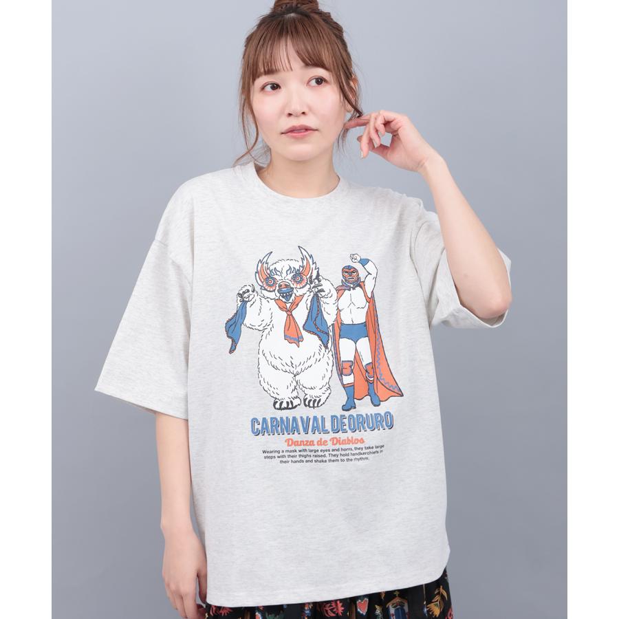 チチカカ（TITICACA） オルロのカーニバルプリントTシャツ ／ Tシャツ