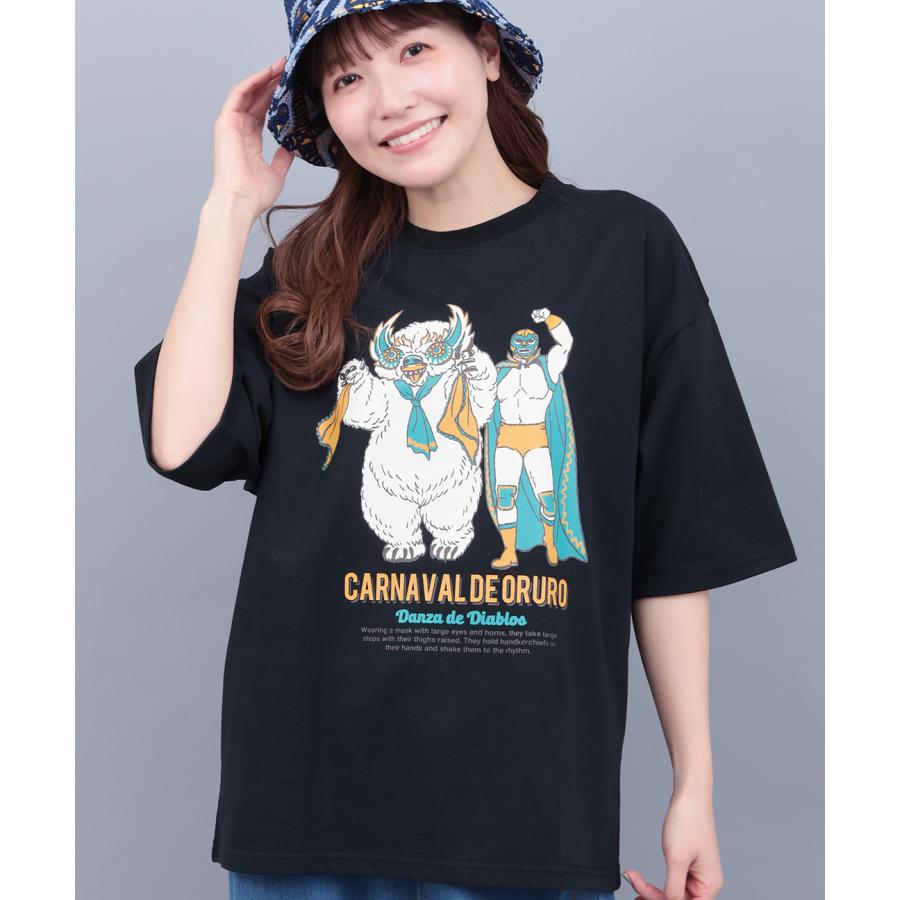 チチカカ（TITICACA） オルロのカーニバルプリントTシャツ ／ Tシャツ