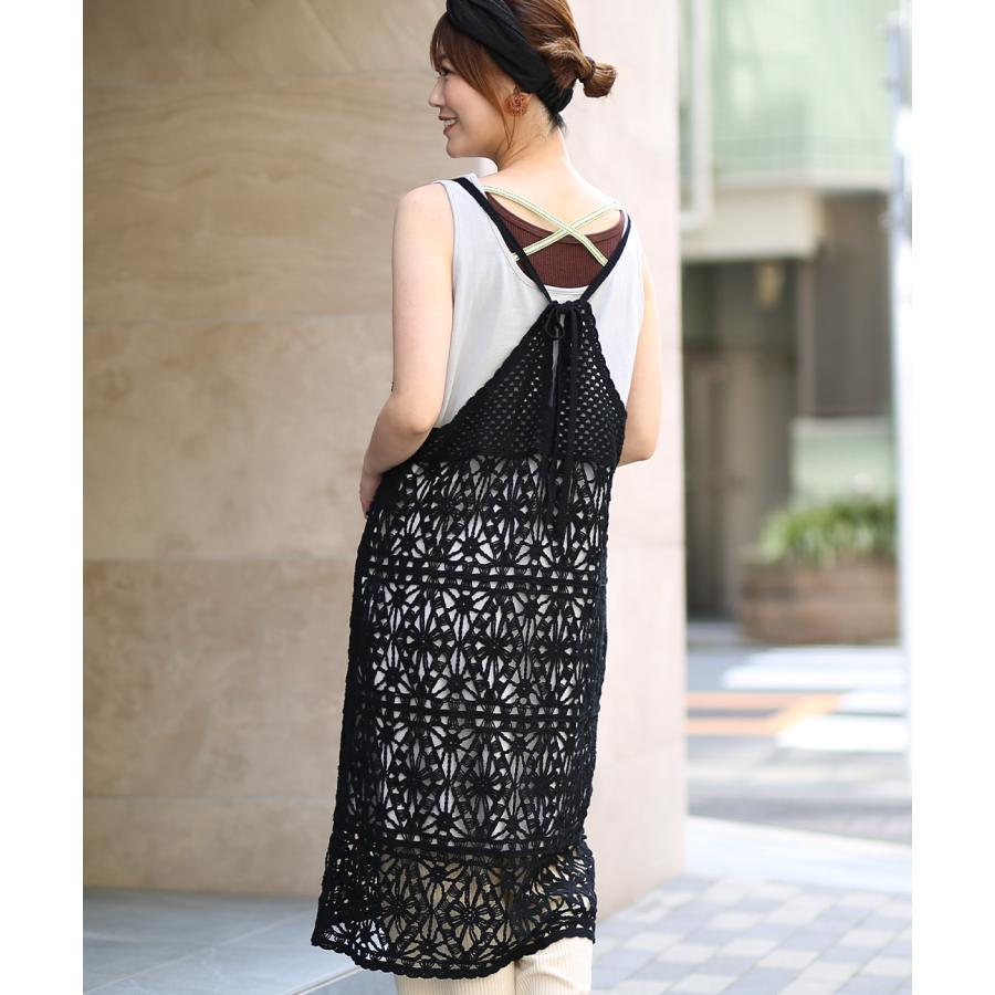 チチカカ クロシェ風ワンピース ／ キャミソールワンピース