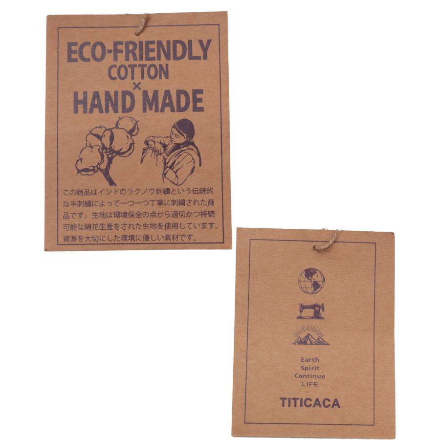 チチカカ エコフレンドリーコットン×ラクノウ刺繍ワンピース