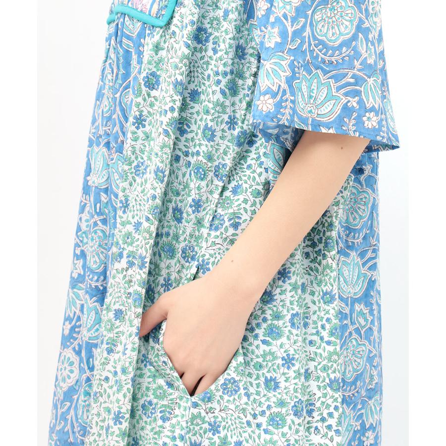 チチカカ エコフレンドリーダイ パッチブロックプリント