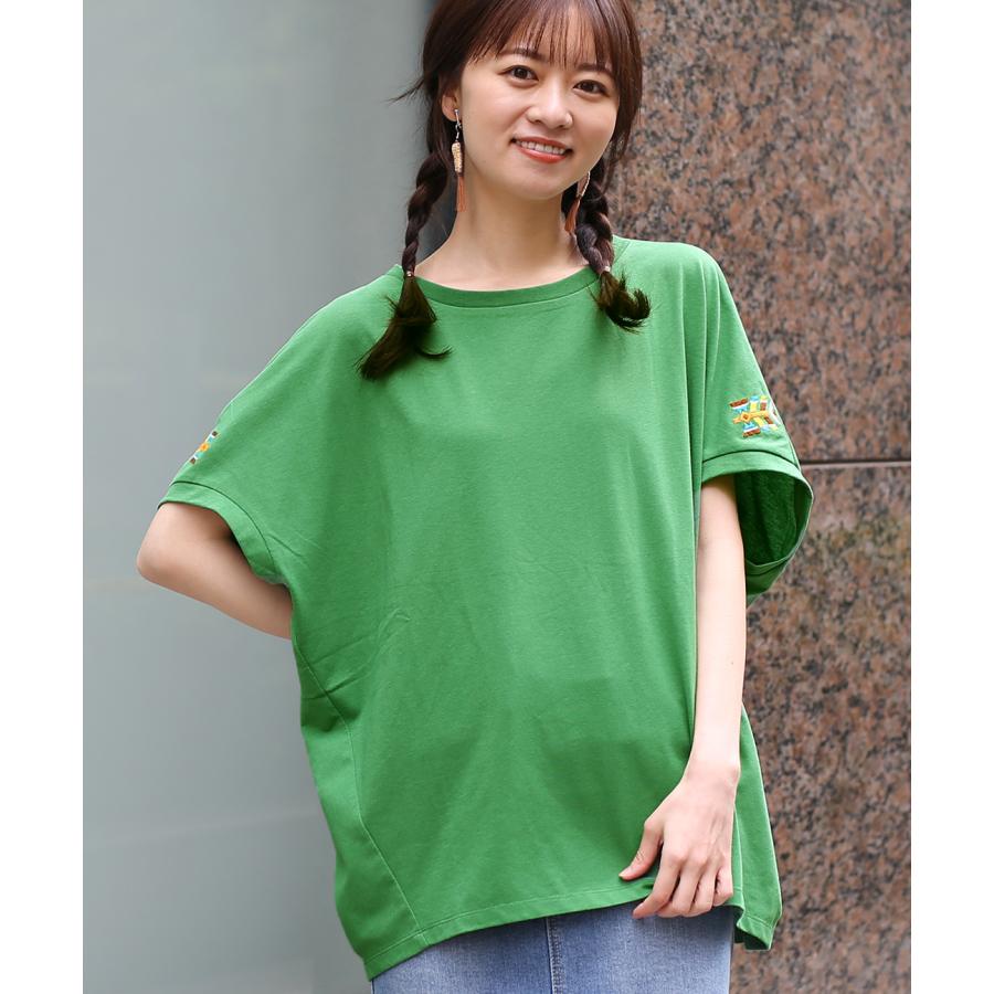 チチカカ（TITICACA） ドルマン刺繍プルオーバー ／ Tシャツ トップス