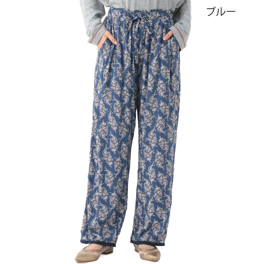 チチカカ（TITICACA） ペイズリープリントパンツ ／ワイドパンツ