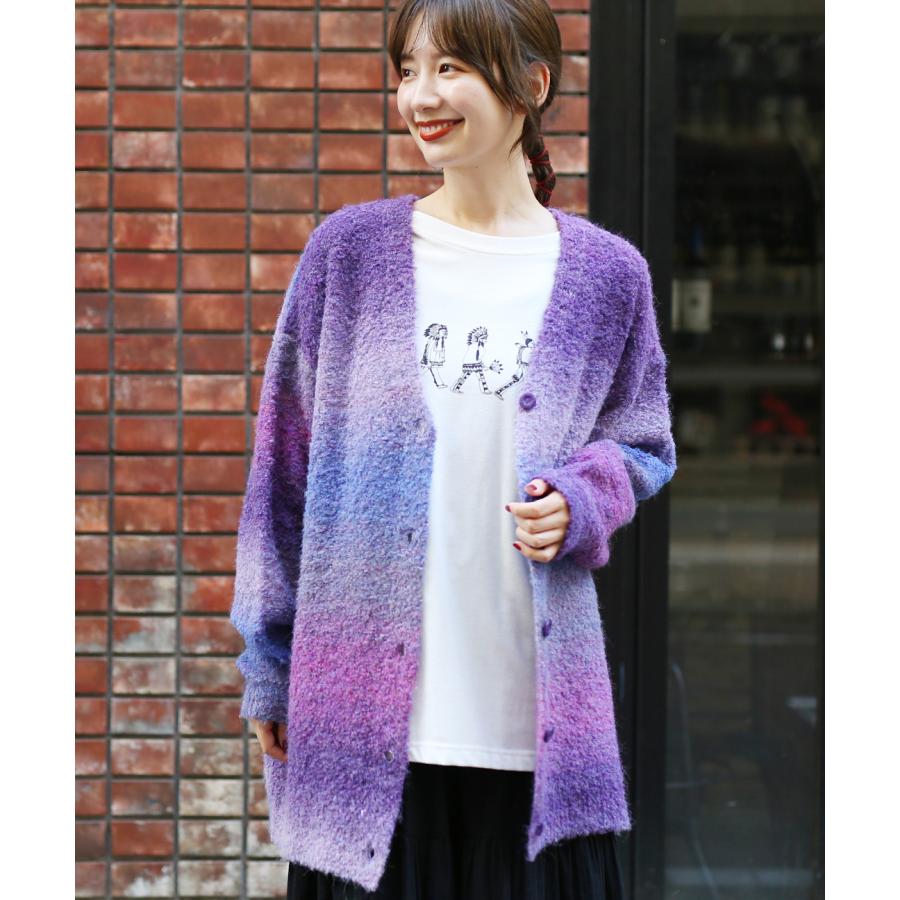 チチカカ（TITICACA） グラデーションニットカーディガン ／ ロング