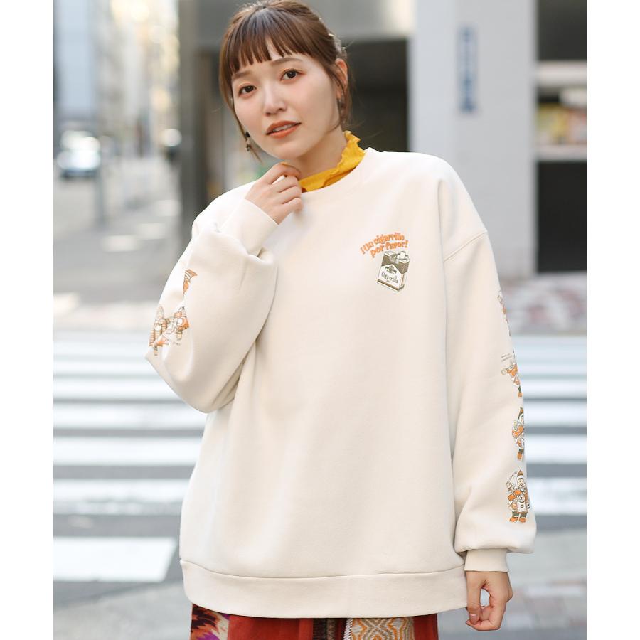 ＆ellecy アンドエルシー　スウェット OY トレーナー スウェット 「OY/オーワイ」 EMBOSS MELTING