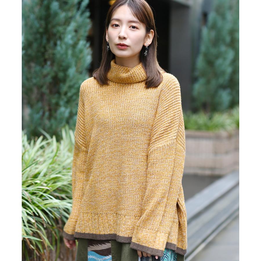 チチカカ（TITICACA） ウォッシャブルカラーミックスニットプル