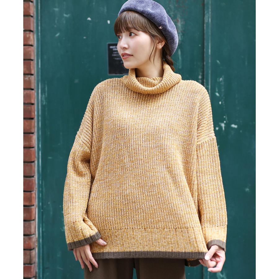 チチカカ（TITICACA） ウォッシャブルカラーミックスニットプル