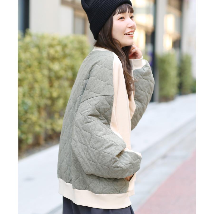 チチカカ（TITICACA） 裏シャギースウェット×カットキルトプルオーバー