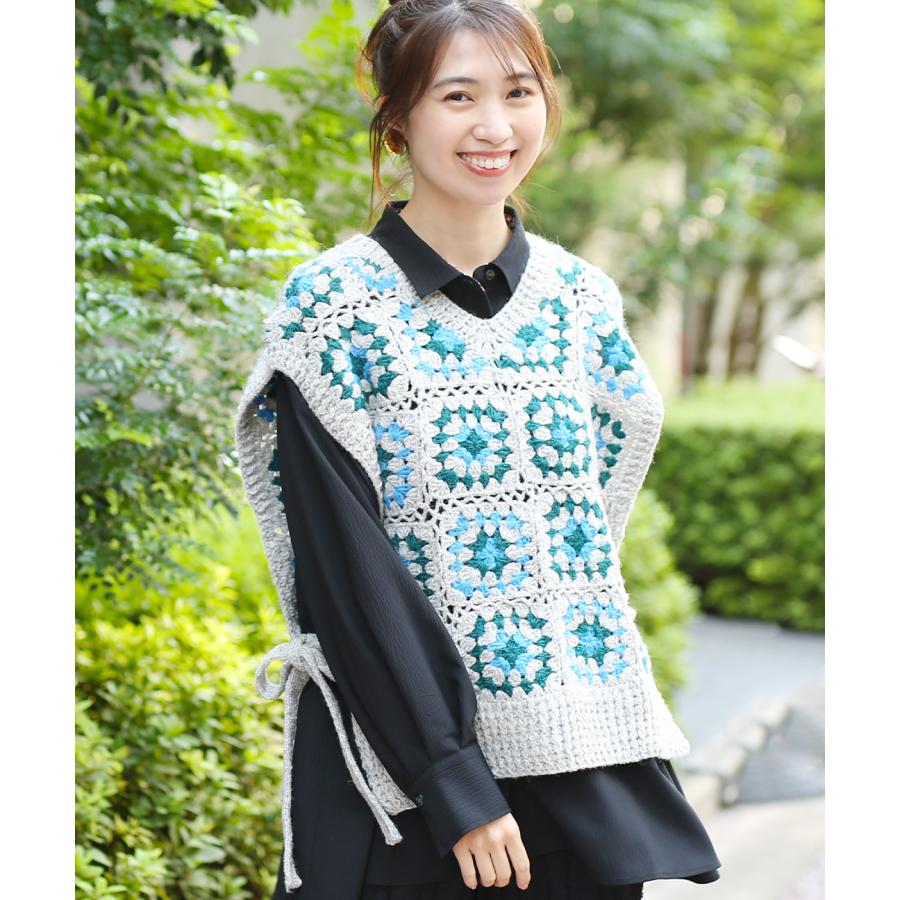チチカカ（TITICACA） ハンドクロシェベスト ／ ベスト レディース 秋