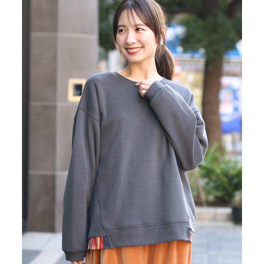 レオナール 綿ブルー系トップス新品同様 裏毛プルオーバー トレーナー メンズ トップス 綿100・再販