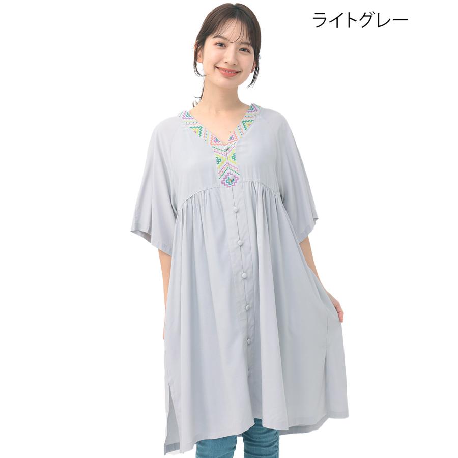 チチカカ キカ刺繍チュニックワンピース / 羽織り チュニック チチカカ キカ刺繍チュニックワンピース / 羽織り チュニック