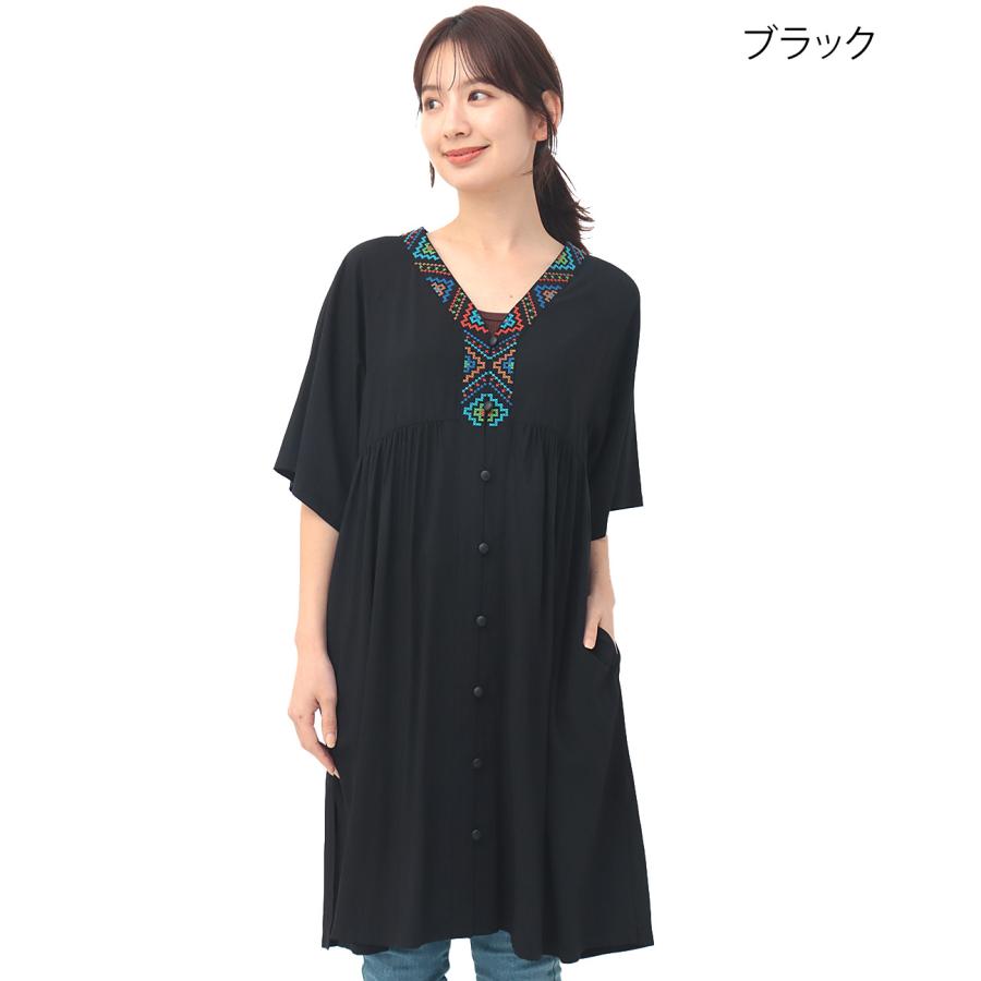 チチカカ キカ刺繍チュニックワンピース / 羽織り チュニック チチカカ キカ刺繍チュニックワンピース / 羽織り チュニック