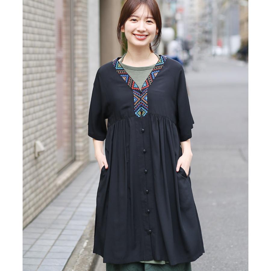 チチカカ キカ刺繍チュニックワンピース / 羽織り チュニック チチカカ キカ刺繍チュニックワンピース / 羽織り チュニック