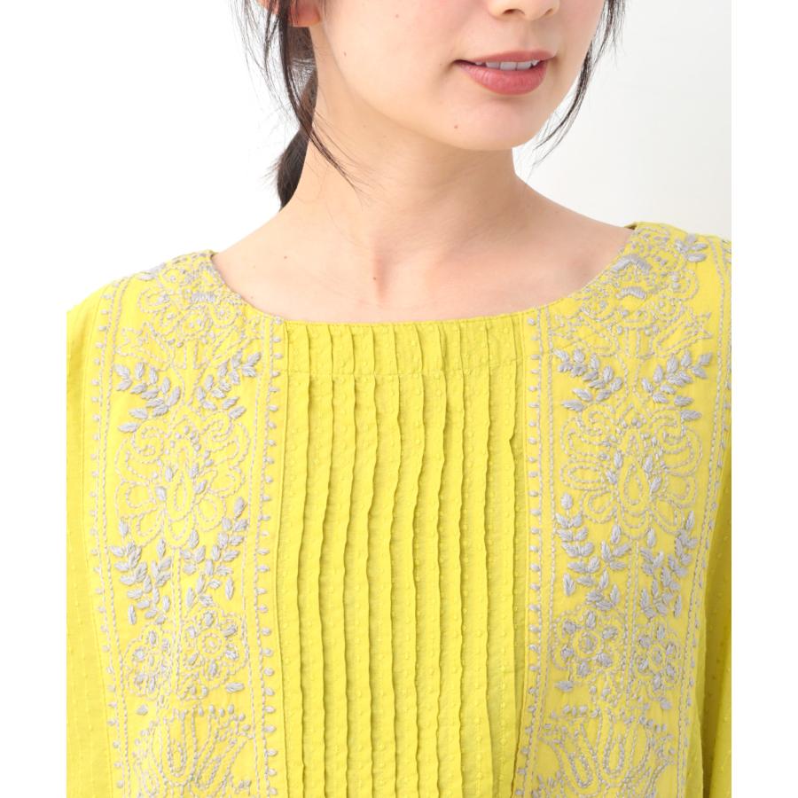 チチカカ Rico ラクナウ刺繍プルオーバー ／ 手刺繍 ブラウス トップス  