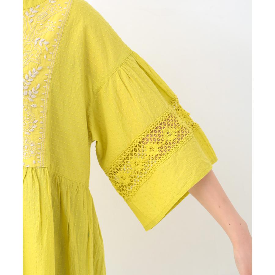 チチカカ Rico ラクナウ刺繍チュニックプルオーバー