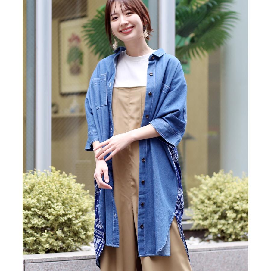 チチカカ（TITICACA） ドッキングデニムシャツワンピース ／ ロング