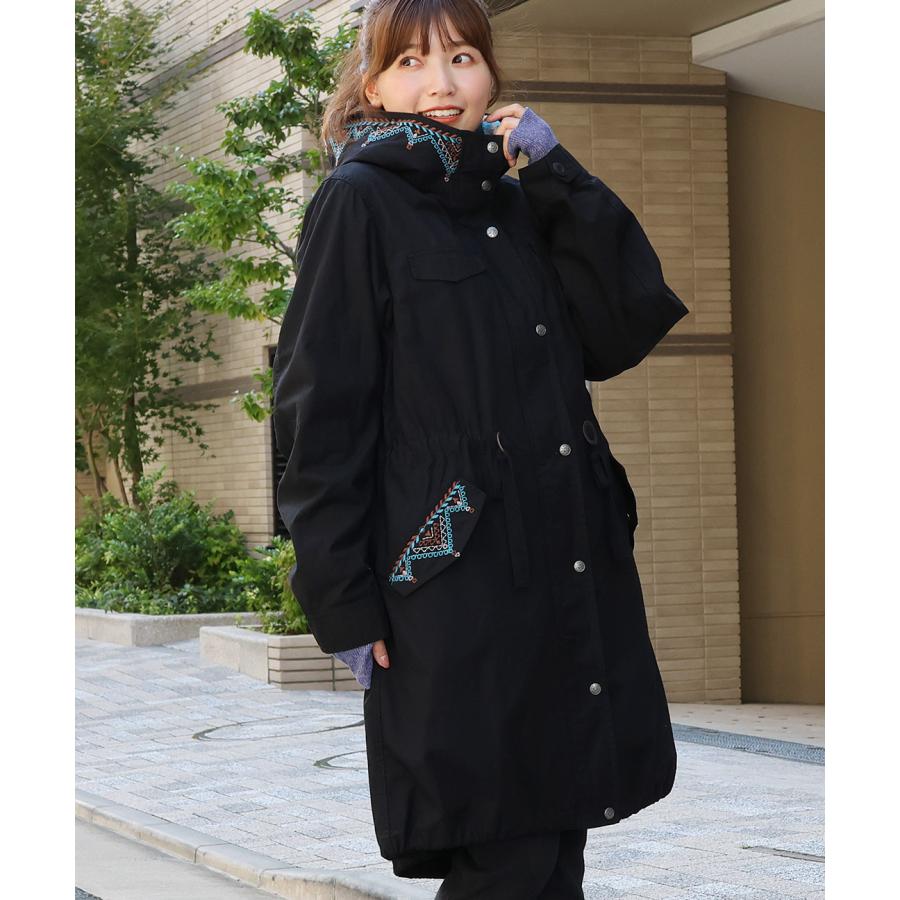 チチカカ 3WAYモッズコート / 男女兼用 M L 裏ボア フリース 秋 チチカカ 3WAYモッズコート / 男女兼用 M L 裏ボア フリース 秋