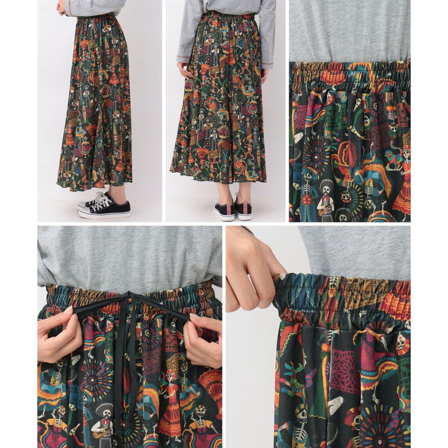 チチカカ（TITICACA） ファブリックプリントジャージースカート