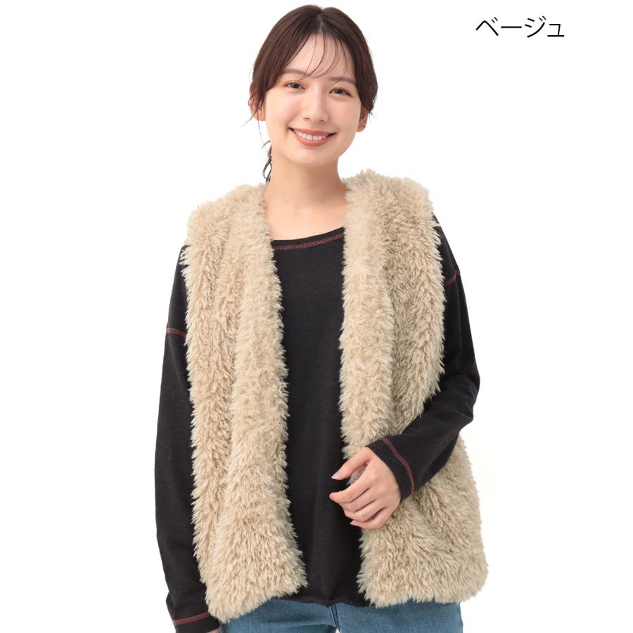 チチカカ（TITICACA） プードルファーベスト ／ ベスト ジレ チョッキ