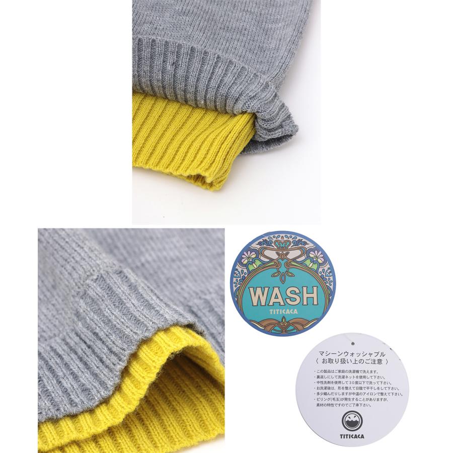 チチカカ（TITICACA） ウォッシャブルチロリーニットプルオーバー