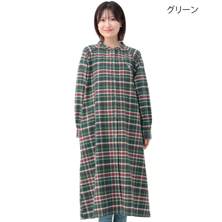 チチカカ（TITICACA） リャマ刺繍チェックシャツワンピース ／ 羽織り