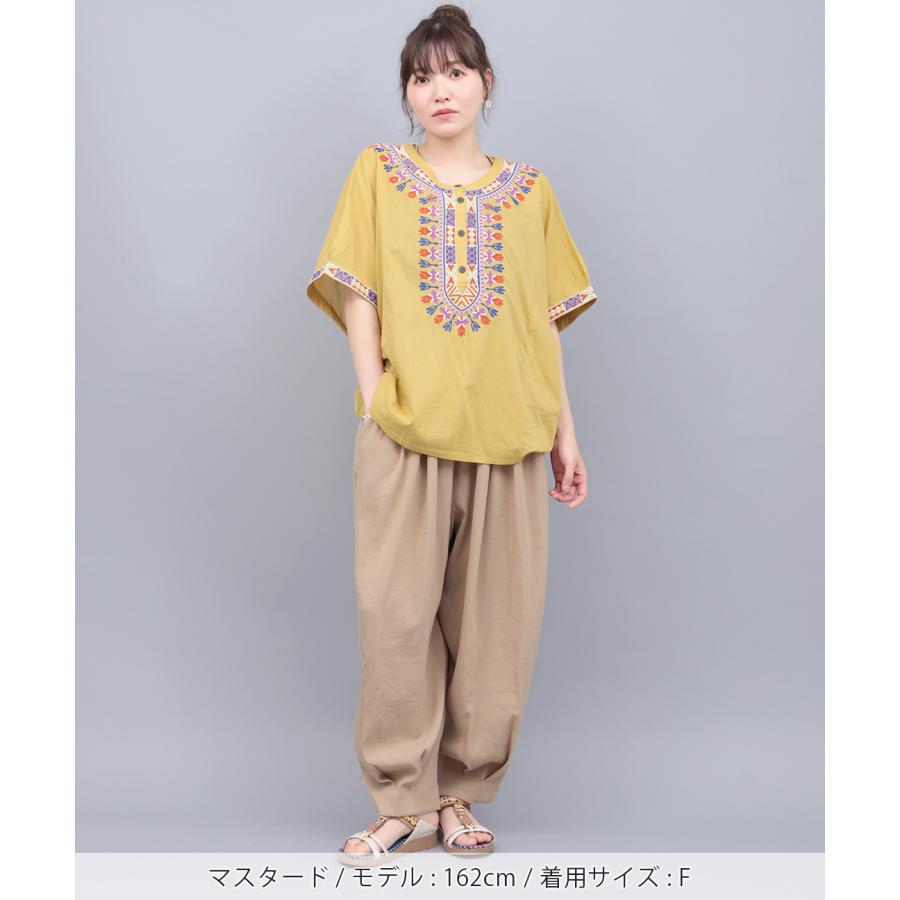 チチカカ ダシキ刺繍プルオーバー ／ ブラウス レディース 春 夏