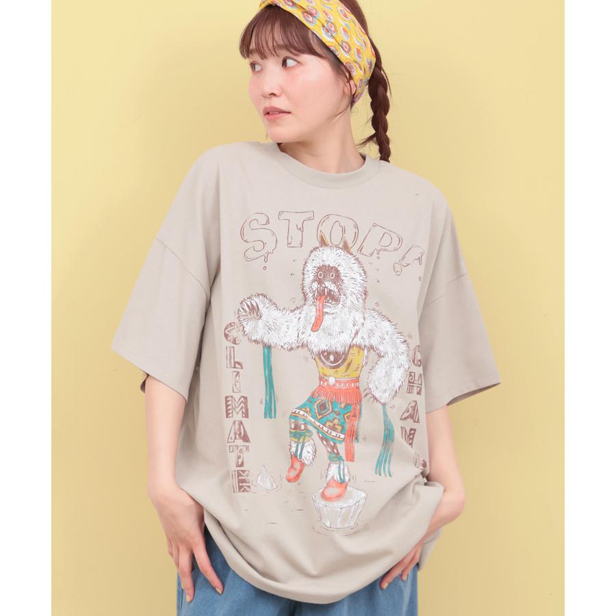 IENA - りかりか ticca シャツ clane cinoh plage アルパカ刺繍Tシャツ / Tシャツ・カットソー | エスニック