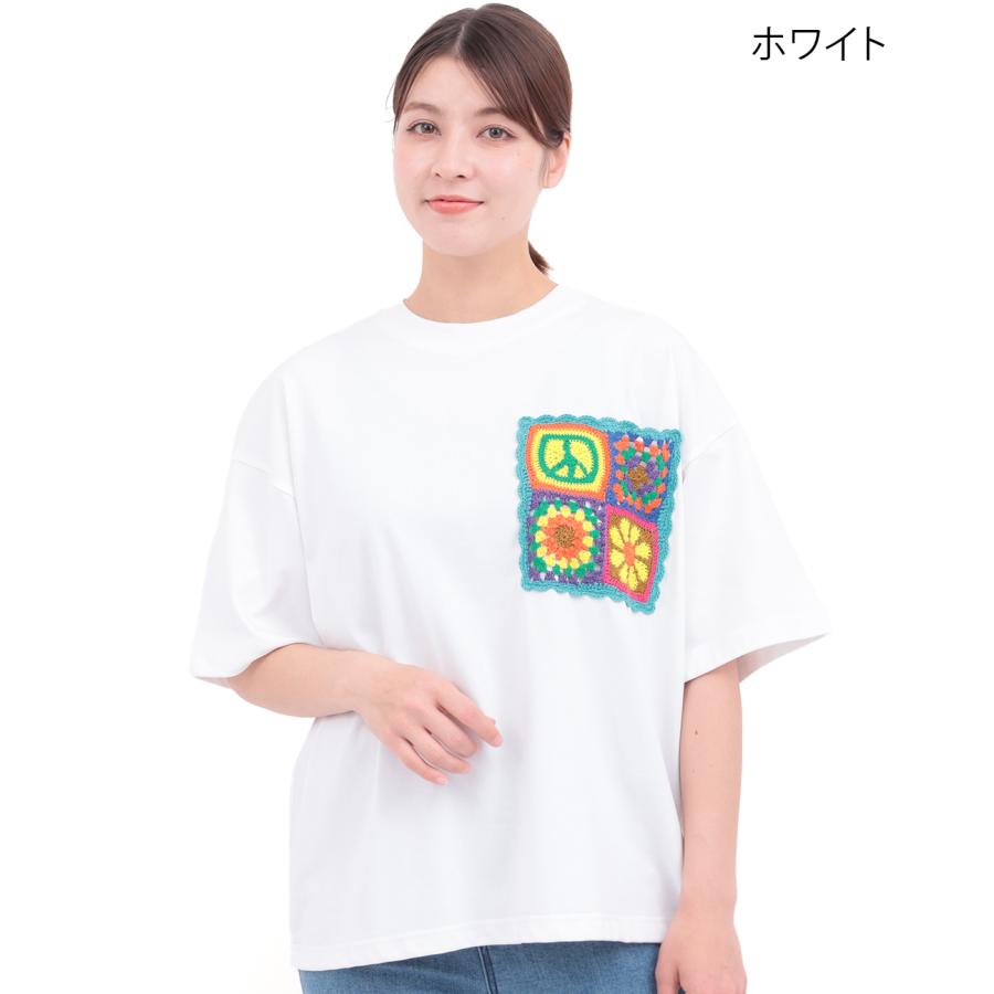 チチカカ（TITICACA） カラフルクロシェポケットTシャツ ／ Tシャツ