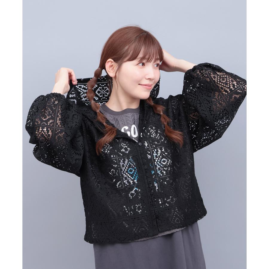 チチカカ パッチワーク風レースカーディガン ／ レース