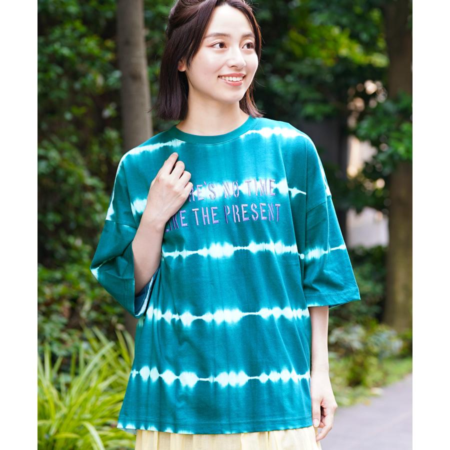 チチカカ（TITICACA） ロゴ刺繍タイダイTシャツ ／ Tシャツ タイダイ