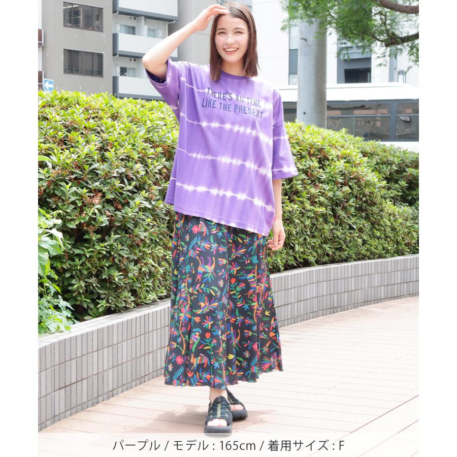 チチカカ（TITICACA） ロゴ刺繍タイダイTシャツ ／ Tシャツ タイダイ